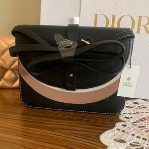 Call It Spring Black and Tan Crossbody Bag